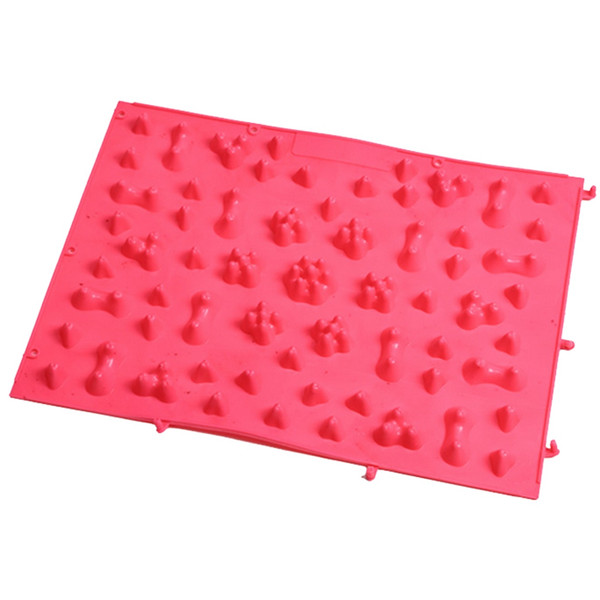 Acupressure Foot Massage Pad Relieve Stress Pain Blood Circulation Acupuncture Mat(Pink)