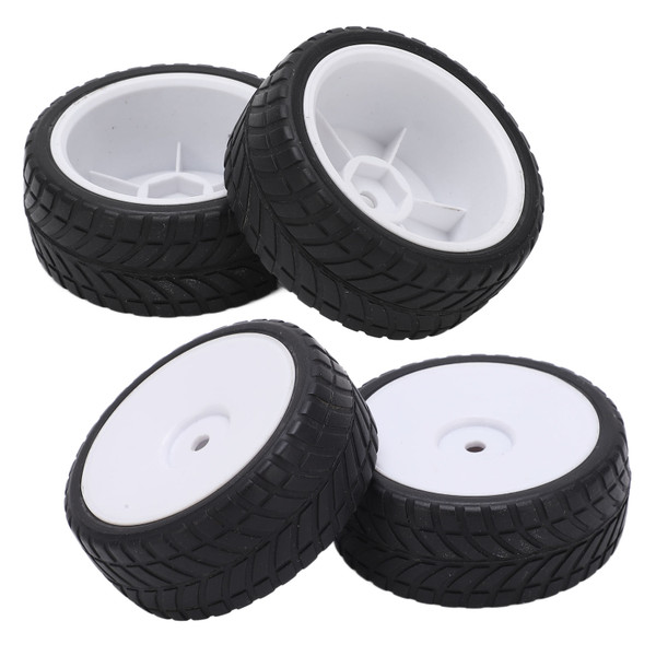4PCS 1/10 Tires RC Car Rubber Plastic Wheel Tires Ensure Better Grip and Operating Performance