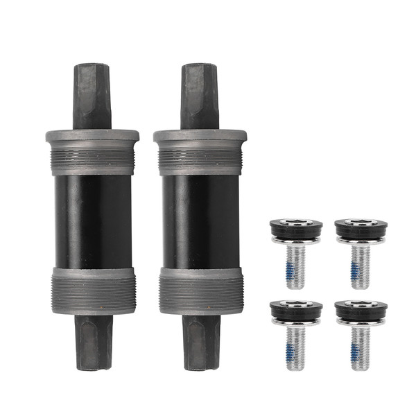 2Pcs Mountain Bike Square Hole Integration Close Bearing Bottom Bracket Variable Speed Bicycle Cycling Accessories with Waterproof Screw