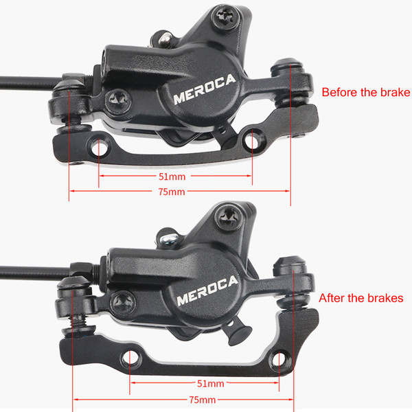 Bicycle Brake Hydraulic Disc Brake  Bicycle Oil Brake Mountain Bike Brake Front Rear Bike Caliper Clamp Bike Parts