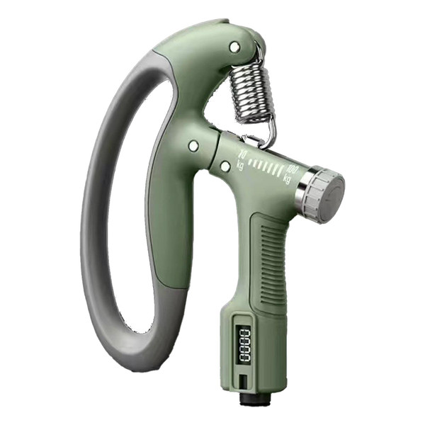 Grip Strength Trainer Adjustable Resistance Hand Gripper Ergonomic Anti Slip Hand Grip Exerciser Strengthener Green