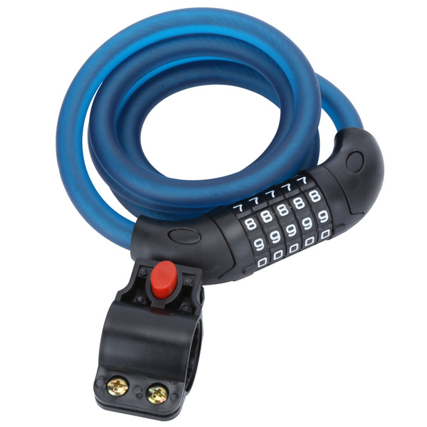 Mountain Bike Bicycle Disc Brake Lock Electric Scooter Motorcycle Coded Lock AccessoryMatte Blue
