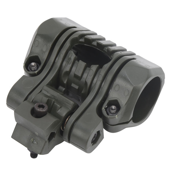 25mm Helmet Flashlight Mount Clip Flashlight Holder Portable Torch Plastic Clamp Bracket