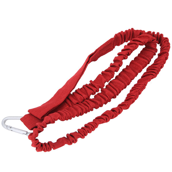 Oxford Cloth Multifunction Fishing Rod Lanyard Elastic Safty Marine Kayak Paddle Leash Red