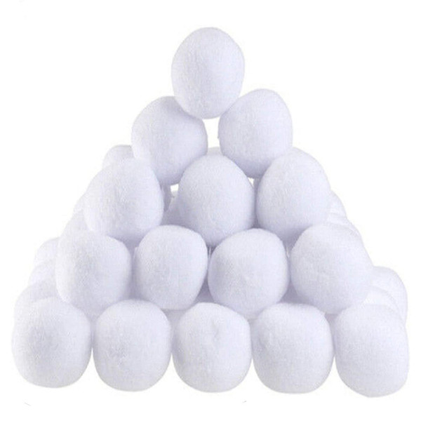 50Pcs 7cm Kids Snowball Indoor Snowball Fight Fake Snowballs Realistic Christmas Snow Balls for Kids Adults Indoor Outdoor Game