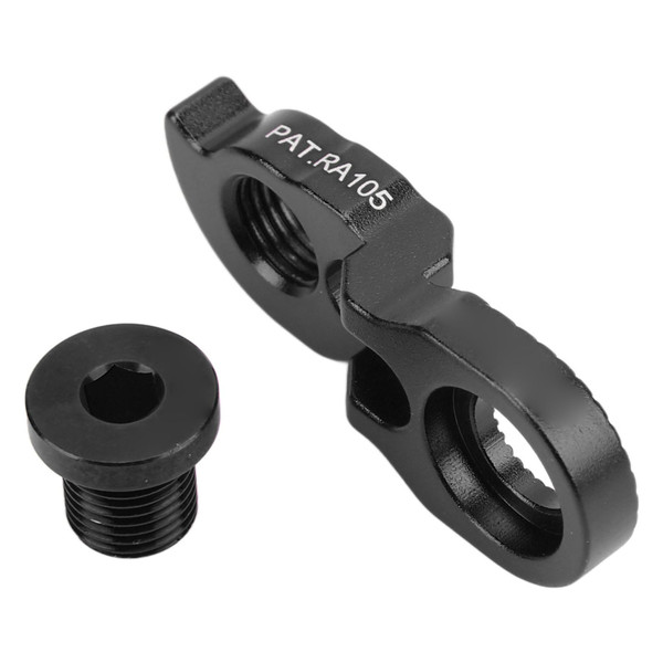 RISK Bicycle Rear Derailleur Hanger Aluminum Bicycle Tail Hook Extender for 40T 42T 46T 50T 52T Mountain BikeBlack