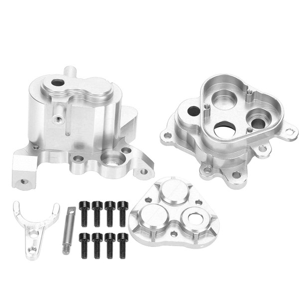 Aluminium Alloy Gear Box Shell Replacement for TRAXXAS TRX‑4/6 Simulation 1/10 RC Carsilver