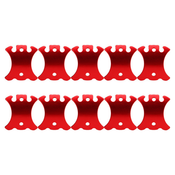 10 Pcs Aluminum Curved Wind Tent Ropes Buckle Adjustment Camping Rope Stopper Tent Wind Rope Tensioner L