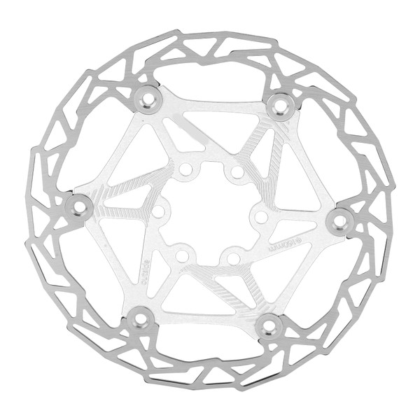 160mm Bicycle Floating Brake Disc Bike Brake Disc Rotor with 6 Bolts for Mountain BikeSilver