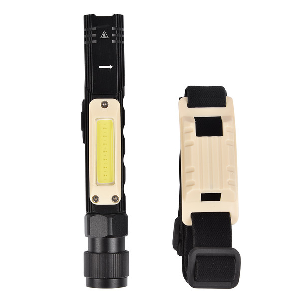 Multi function Strong Magnet Work Light Waterproof USB Charging LED Flashlight Torch(S)