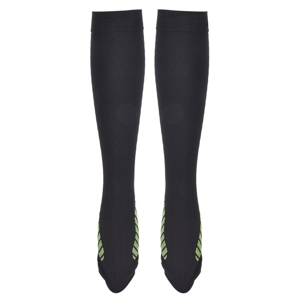 1 Pair of Men Women Sports Running Compression Socks Pain Relief Legs Support for Outdoor Cycling(Black Knee High M)