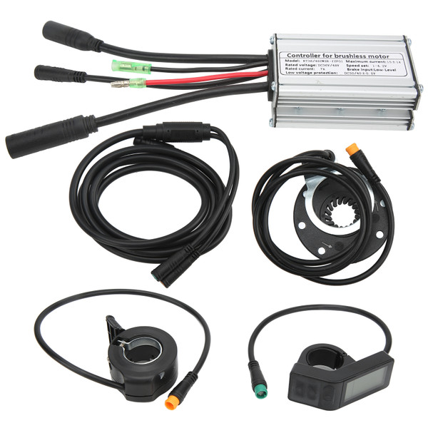 Electric Bike Conversion Kit DC 36V/48V 7A DIY Bicycle Lithium Battery Modified Controller Accessories for Brushless Motor