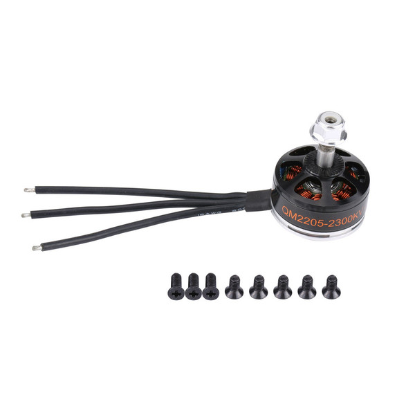 1pc QM2205 2300KV Racing Brushless Motor Drone Part for 210 220 FPV Quadcopter (CCW)
