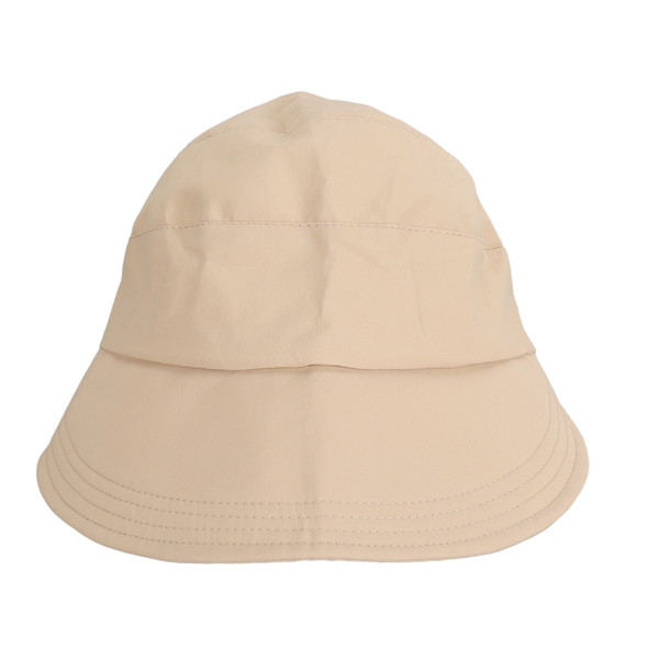 Women Empty Top Sun Hat Foldable Adjustable UV Protection Large Brim Sunhats for Beach Khaki