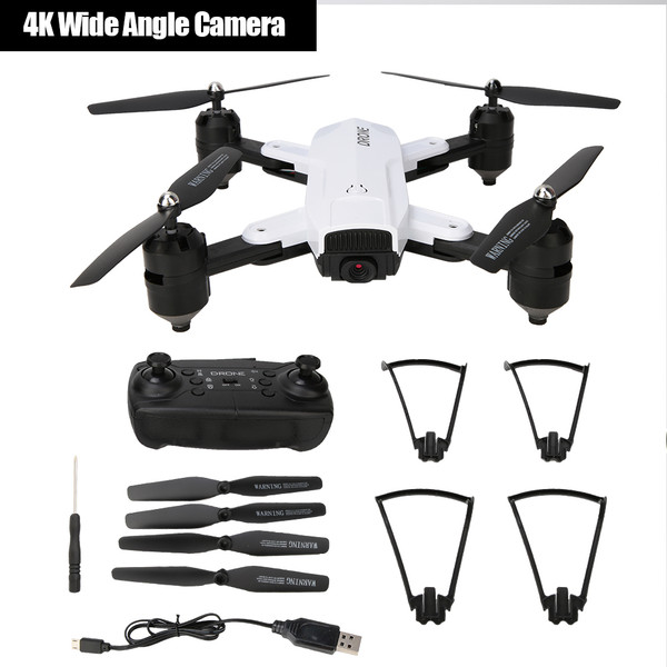 Foldable Optical Flow Positioning HD Camera Quadcopter RC Drone (4K Wide Angle Camera)
