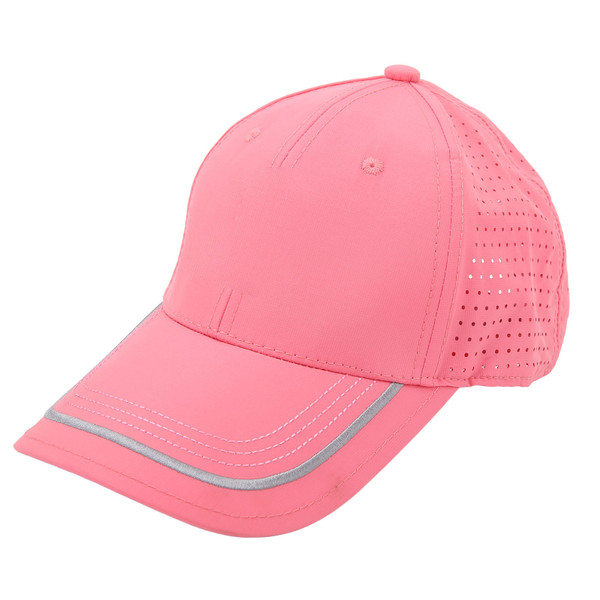 Golf Net Cap Full Cotton Breathable Sun Block Adjustable Sweat Absorption Lining Hat for Outdoor Activities Pink