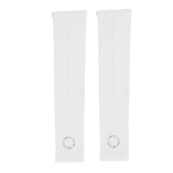 2 PCS Cooling Arm Sleeves Outdoor Sunscreen Sweat Absorbing Soft Ice Silk Sleeves for Men Women A403