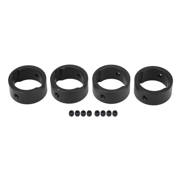 4Pcs Aluminum RC Joint Cup Reinforcement Ring Replacement RC Joint Cup Reinforced Ring for TRAXXAS XRT 8S 1/6 RC Cars Black