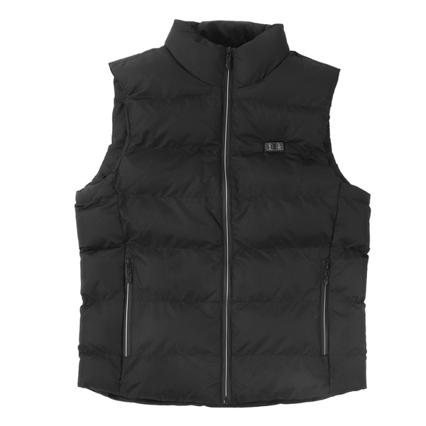 Heated Vest Black USB Thicken 15 Zones Electric Heating Jacket Vest for Hiking Skiing Outdoor Work XL