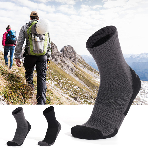 3-pack Wool Socks Anti Slip Sports Socks Outdoor Fitness Breathable Moisture Wicking Socks Wear-resistant Athletic Socks For Running Cycle Hiking Skiing