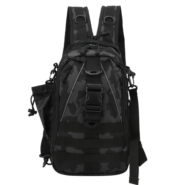 Backpack Knapsack Shoulder Messenger Bag Fishing Mountaineering Outdoor Lure Bagblack camouflage