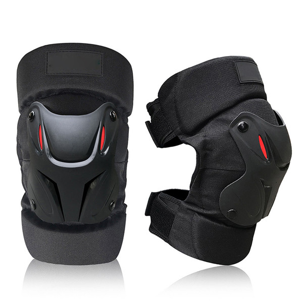 1 pair Knee Pads Adjustable Ergonomic Joint Design Knee Protectors for Motorcycle Bike Skateboard