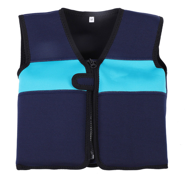 Children Swimming Float Suit Swim Vest Jacket For Kids 1-6 Years(Blue L)