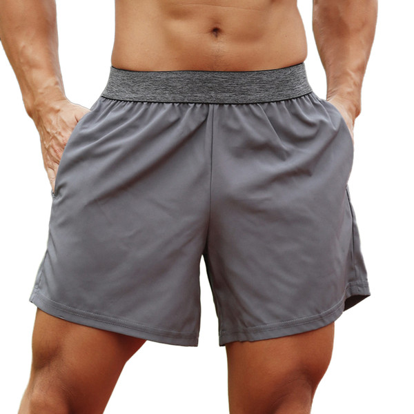 Men Sport Shorts Elastic Waist Pocket Towel Loop Running Basketball Gym Athletic Loose Fit Quick-dry Casusal Shorts