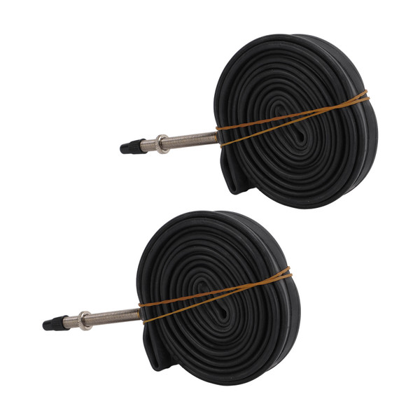 2Pcs Bike Inner Tube Butyl Rubber 700x23C Interior French Valve Tube for Road MTB Bike700X23C French Valve 48mm