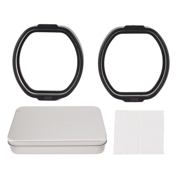 Myopia Lens for PS VR 2 Clear Resin Aspherical Myopia Eyeglasses VR Lens Insert Accessories with Storage Box ‑3.00D 300 Degrees