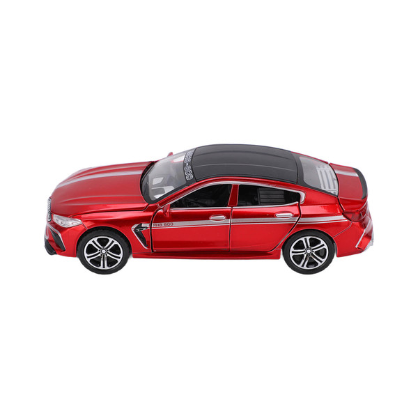 1/32 Alloy Diecast Model Cars Pull Back Toy Vehicles Car Model with Sound and Light for KidsRed