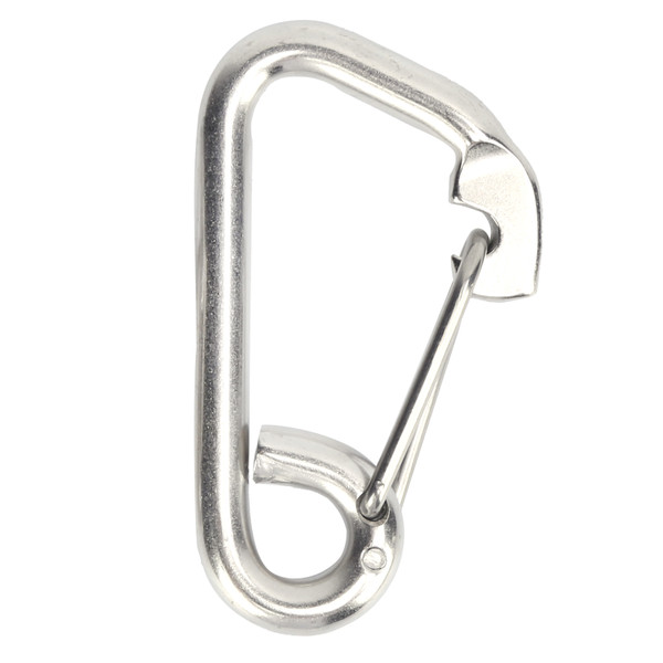 Safety Hook Stainless Steel Forging Simple AntiRust AntiCorrosion Strong Spring Snap Accessories(100mm )