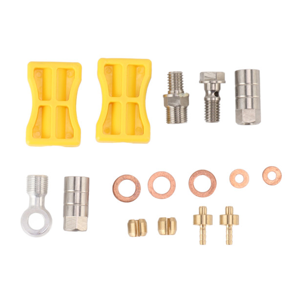Bike Brake Hose Connector Aluminium Alloy Durable Easy Installation Hydraulic Bike Brake Hose Set for Hope