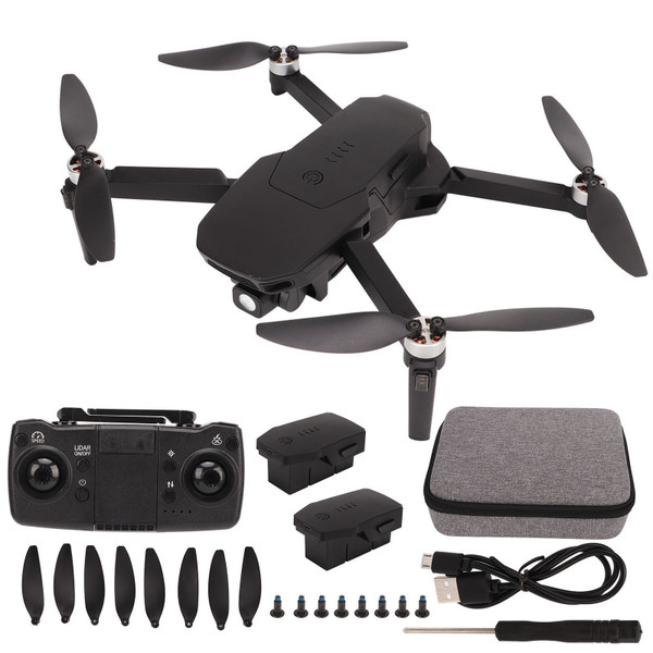 4K Folding Drone with Brushless Motor GPS 2000mah RC Quadcopter Toy for Aerial Photography Over 14 Three Battery