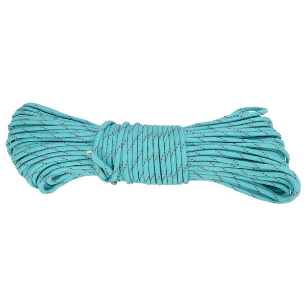 4mm Outdoor Luminous Tent Fixed Rope 31 Meters 9 Cores Reflective Parachute Cord for Outdoor Camping Hiking Lake Blue