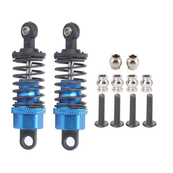 2Pcs 63mm RC Aluminium Shock Absorber Damper for TRAXXAS SLASH 2WD RC Car Upgrade PartsBlue