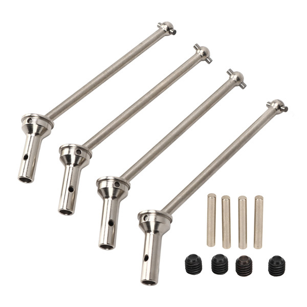 4pcs RC CVD Drive Shafts Professional Metal RC Car Transmission Axle for for ARRMA 1/7 1/8 RC Car Silver