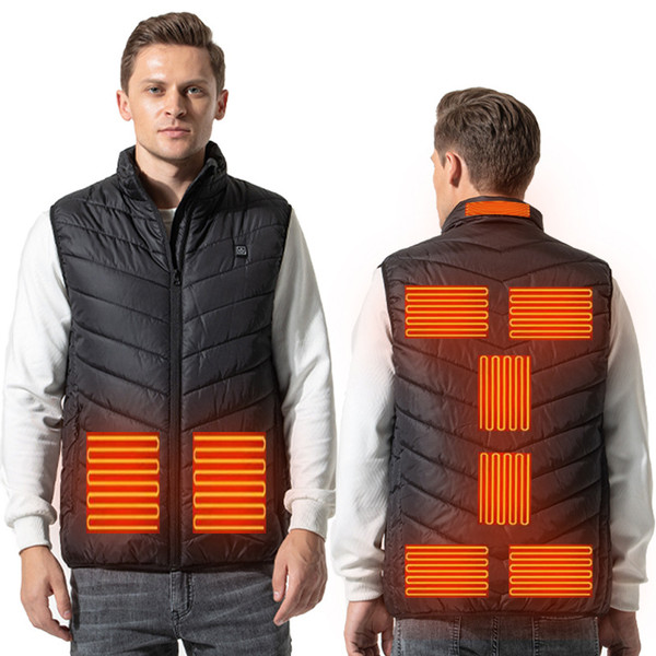 Heated Vest for Men Women 9-Zone Winter Electric Heating Vest Washable Heating Jacket with 3 Heating Levels