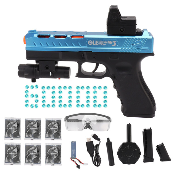 Electric Water Beads Shooting Toy Electric Water Gel Beads Shooting Game Kids Outdoor Toy Shooting Game for Children Over 14 Years Old Dark Blue 60000