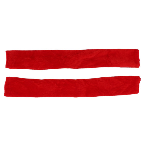 2PCS Refrigerator Door Handle Covers Hook and Loop Kitchen Appliance Handle Decor Cloth Protector for Dishwasher Microwave Oven Red