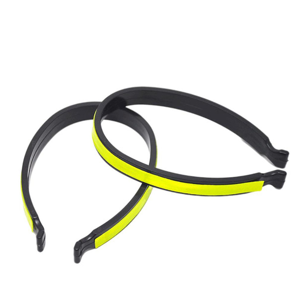 2pcs Bike Trouser Clips Lightweight Reflective Bike Trouser Pants Safety Clip for Night Riding