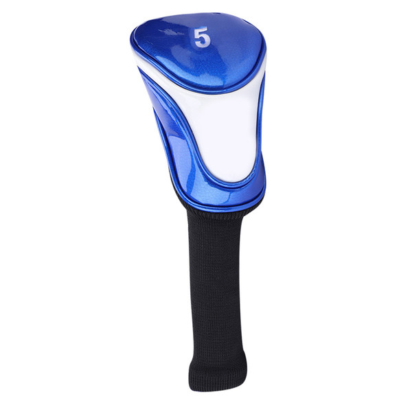 Blue PU & Elastic Cotton Golf Club Driver Headcovers Head Cover Golfer Accessory #5 Wood