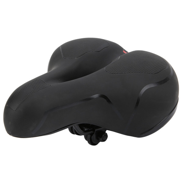Comfortable Bike Saddle Artificial Leather HollowCarved Spring Bicyle Saddle Seat(Red )