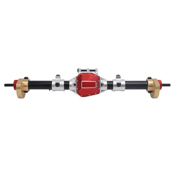 RC Rear Axle Assembly Replacement RC Rear Axle with 27T 8T Internal Mounting Gear for SCX10 PRO Silver