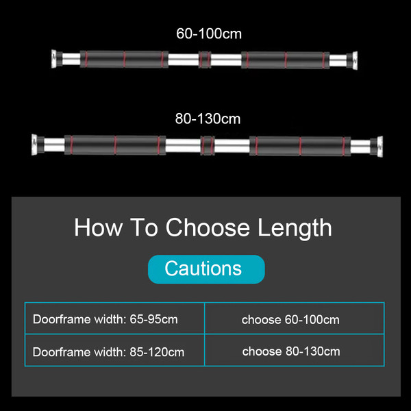 Door Horizontal Bars Steel Adjustable Home Gym Workout Chin Push Up Pull Up Training Bar Sport Fitness Sit-ups Equipment