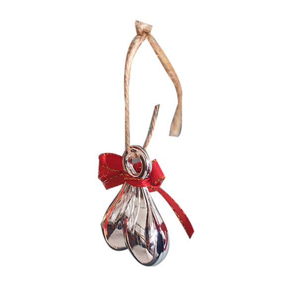 Christmas Tree Funny Egg Ornaments Plastic Unique Christmas Nut Ball Pendant for Decoration Silver