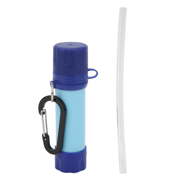 Outdoor Water Filter Straw Water Filtration System Mini Water Purifier for Emergency CampingBlue