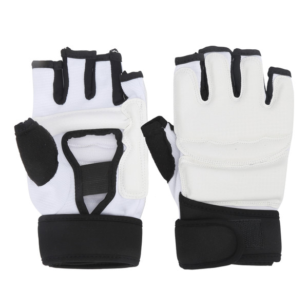 1 Pair 180‑185mm Half Finger Punch Bag Training Gloves Boxing Taekwondo Fingerless Gloves