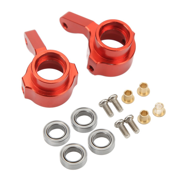 2pcs RC Aluminium Steering Cup Universal Steering Knuckles for WPL B14 1/16 RC Car Upgrade PartsRed