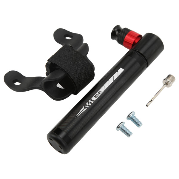 Hand Mini Bicycle Pump Portable Tire Inflator for Road Mountain Bike American French Integrated ValveBlack